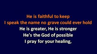 Katy Nichole  In Jesus Name God of Possible  Karaoke Instrumental Lyrics  ObsKure [upl. by Etac517]