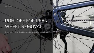 Rohloff E14 How to remove and install the rear wheel [upl. by Irrek]