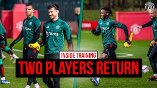 Mason Mount amp Aaron WanBissaka Return Ahead Of Liverpool  INSIDE TRAINING [upl. by Ycnaffit]