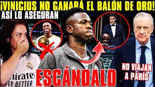 💥¡ESCÁNDALO ¡VINICIUS NO GANARÁ el BALÓN de ORO Lo ASEGURAN  NADIE del MADRID VIAJA a PARÍS [upl. by Olympias]