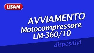 Avviamento Motocompressore Benzina LM 36010 [upl. by Ahsinid]