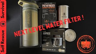 Grayl Geopress 24oz water filter and Pathfinder Geopress Nesting Cup  Table Top Review [upl. by Melita498]