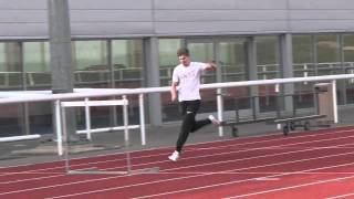 110m hurdles training 15th March 2011 slow mo [upl. by Sinegold932]