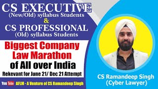 COMPANY LAW MARATHON FOR CS EXECUTIVE AND CS PROFESSIONAL STUDENTS [upl. by Ivel]