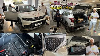 Maruti Brezza Premium Audio Upgrade  Best Car Audio Upgrade Store In Delhi  Motor Concept [upl. by Inverson]