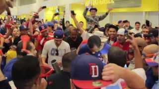 Dominican Lesson to Americans of How to Celebrate a Baseball Match [upl. by Ellenad]