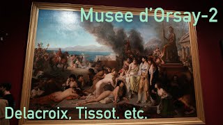 Delacroix Tissot Courbet etc at Musee dOrsay in 4k [upl. by Volnay]