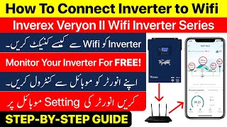 how to connect Inverex Veyron Wifi Inverter to Mobile App  Monitor Inverter On Mobile  isolar App [upl. by Lairea]