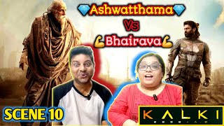 Ashwatthama Vs Bhairava fight Scene Reaction  Amitabh Bachchan Vs Prabhas  Kalki Movie Scene 10 [upl. by Itsur865]