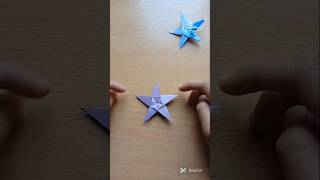 Paper star making papercraft origami star craft craftwork ideas shortvideo [upl. by Oicaroh]