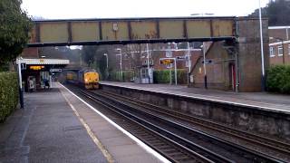 6Z41 to Winfrith Sidings Through Parkstone Train Station 0935 260213 [upl. by Eelamme]