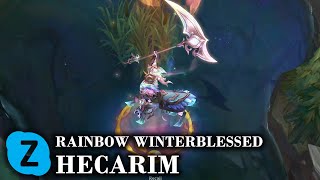 Rainbow Winterblessed Hecarim Chroma LOL Skin Spotlight [upl. by Colson]