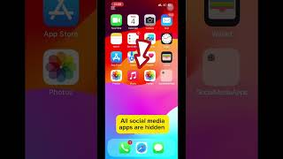 How to hide apps on iPhone 📲 iphone16 sorts tutorial shorts [upl. by O'Connell]