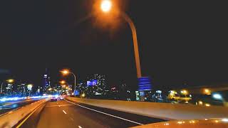 Dashcam video Toronto Gardiner Expressway West bound downtown core [upl. by Eimilb]