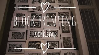 How to make block printing art  SPAV [upl. by Aenneea15]