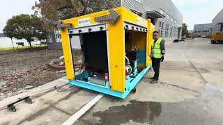 Water Blasting Road Marking Removal Machine Operation Video  RoadSky [upl. by Aropizt131]