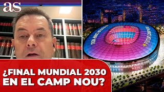 FINAL 2030 EN EL CAMP NOU RONCERO RESPONDE ESTO SOBRE EL SANTIAGO BERNABÉU Y ELLO [upl. by Ailaham849]