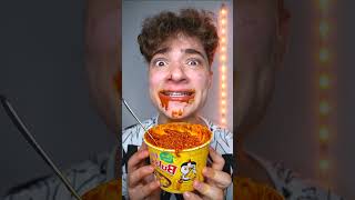 Extreme Spicy Ramen ASMR 🧀🥵 [upl. by Anad]