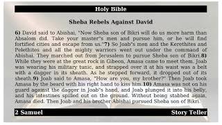 2 Samuel  Chapter 20  Sheba Rebels Against David  The Holy Bible [upl. by Artair295]