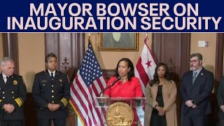 DC Mayor Muriel Bowser holds briefing on inauguration security [upl. by Ilohcin]