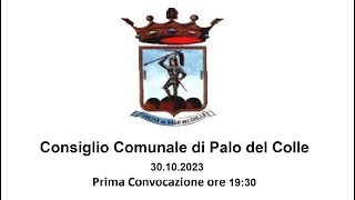 Consiglio comunale di Palo del Colle del 30 Ottobre 2023 ore 1930 [upl. by Ralat]