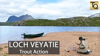 Fly Fishing for Trout in Scotland  Loch Veyatie Mayfly Time [upl. by Matthiew]