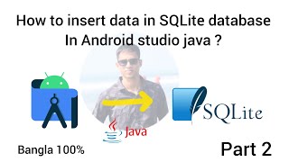 How to insert data in SQLite database Android studio java offline database part 2 [upl. by Brindell813]