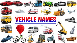 🚇🚍🚋VEHICLE NAMES TYPES OF VEHICLE IN ENGLISH  VEHICLES VOCABULARY WORDS  MODE OF TRANSPORT [upl. by Rois]