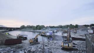 Timelapse Afbraak IJzerlaanbrug  Antwerpen [upl. by Phaedra]