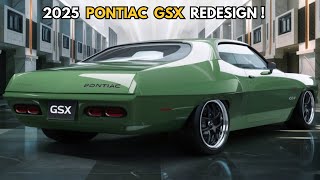 2025 Pontiac GSX Finally Unveiled  BIG NEWS Related to New 2025 Pontiac GSX [upl. by Ransome]