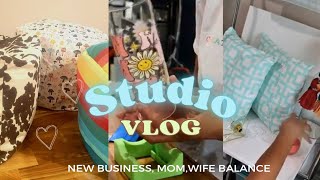 Small Business Studio Vlog  Making New inventory amp Taking Product Pictures [upl. by Artinek]