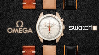 BEST Straps for MoonSwatch JUPITER  OMEGA X SWATCH [upl. by Justinian742]