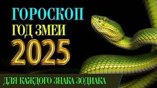 ГОРОСКОП НА 2025 ГОД ДЛЯ КАЖДОГО ЗНАКА ЗОДИАКА 2025 год змеи гороскоп на год [upl. by Venable]