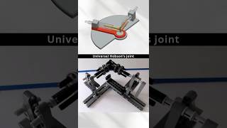 Universal Hobson’s Joint ✅ useful mechanism caddesign trebding solidworks lego cad [upl. by Dola]