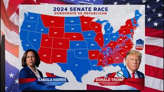 UPDATED 2024 US Senate Map SHOCKER Latest Poll Data Reveals All 50 States [upl. by Animaj]