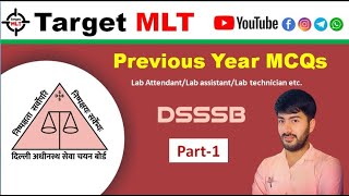 1 DSSSB Previous Year MCQS by Sachin Punia labassistant labattendant labtechnician 2024 [upl. by Aspa]