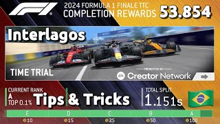 Formula 1 Interlagos Time Trial Tips • Real Racing 3 [upl. by Leidgam]