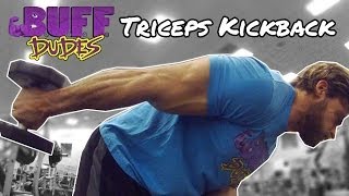 How to Perform Dumbbell Triceps Kickback Exercise [upl. by Elyak]