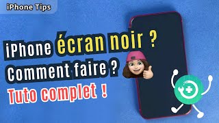 Comment réparer l’écran noir iPhone  2024 Tuto complet [upl. by Ellennahs711]