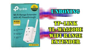 Unboxing TPLink TLWA860RE N300 2x2 MIMO Wifi Range Extender with AC Passthrough [upl. by Ylil873]