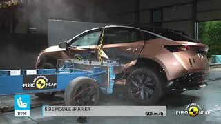 Euro NCAP Crash amp Safety Tests of Nissan Ariya 2022 [upl. by Arob69]