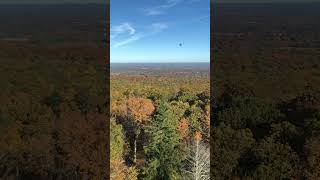 fallfoliage 2024 from Heublein Tower  Talcott Mountain historical museum [upl. by Nauqram288]