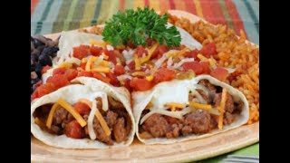 How to Make Beef and Bean Burritos [upl. by Sylvie]