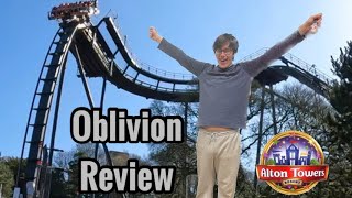 Oblivion Review  Alton Towers March 2024 [upl. by Eelyah512]