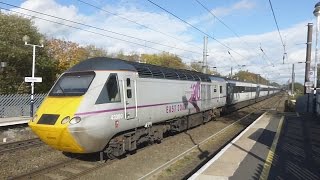 InterCity 125 HSTs at speed ECML [upl. by Damian]