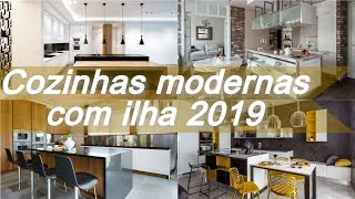 Top 100 🍳 cozinhas modernas com ilha 2019  Design interior [upl. by Bridges]