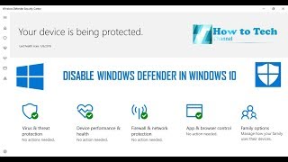 How to Disable Windows Defender in Windows 10 Pro Permanently [upl. by Yehus]