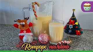 ROMPOPE NAVIDEÑO preparada con solo 4 ingredientes [upl. by Ilarin]