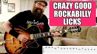 Head Turning Rockabilly Licks wtabs  Guitar Lesson [upl. by Devi]