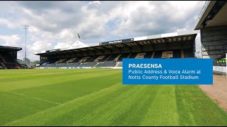 Notts County enhance the fan experience with PRAESENSA [upl. by Yehc]